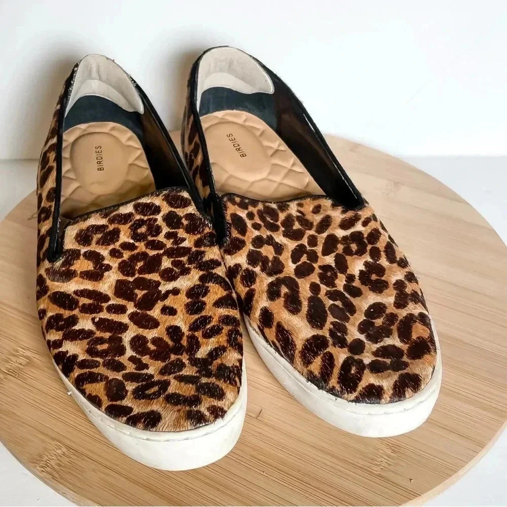 Birdies The Swift Leopard Calf Print Slide On Sne… - image 2